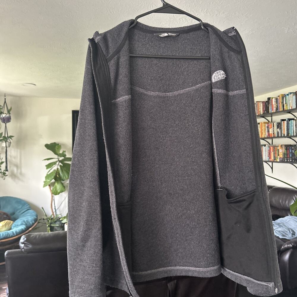 The North Face Women’s Large Deep Gray Full Zip Fleece Style Jacket Size Large - Picture 10 of 11